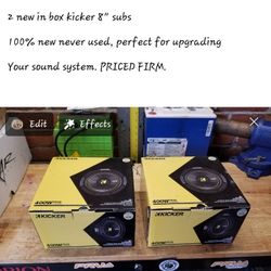 2 New Kicker Subs