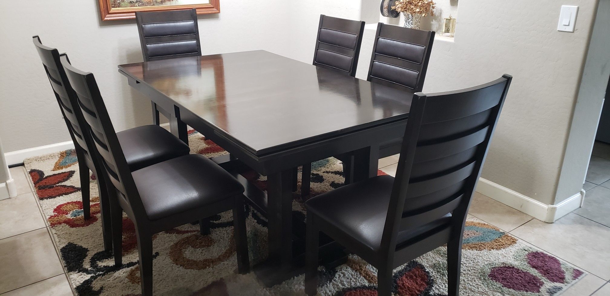 Dining Table with 6 chairs.