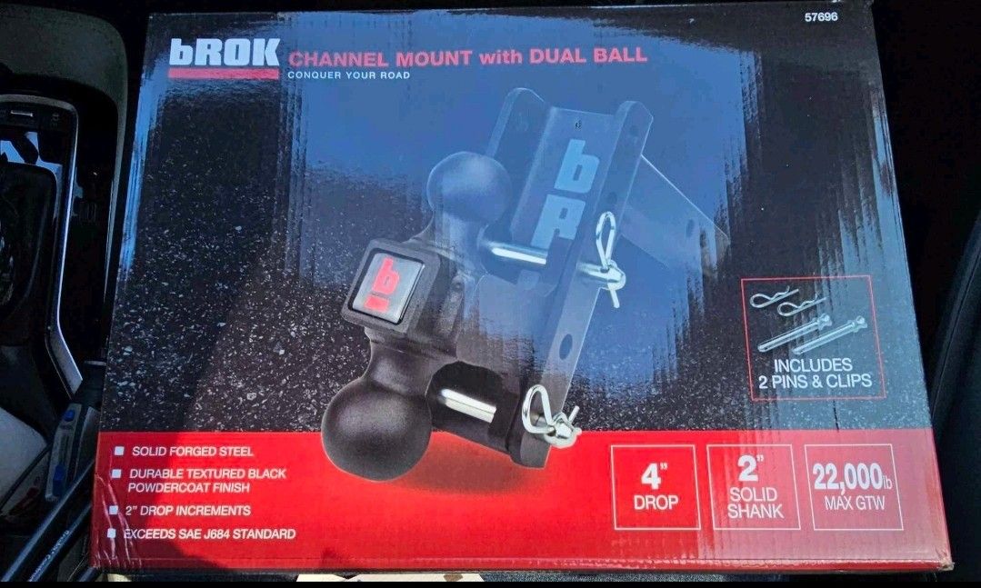 bROK Channel Mount with Dual Ball