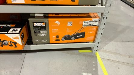 WORX Nitro Edition 40V Push Lawn Mower WG745.1 $250