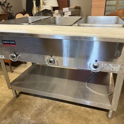 Duke E303 Aerohot Electric 3-Well Steamtable Hot Food Unit, 120V