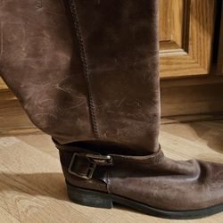 Lucky Brand   Brown Leather  Boots