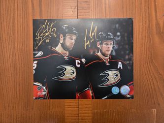 Corey Perry Ryan Getzlaf Anaheim Ducks signed Auto 8x10 Photo COA