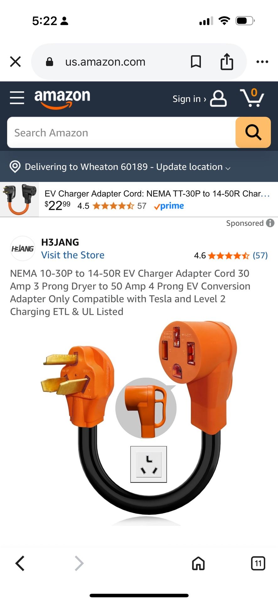 Teal Compatible 10 -30 adapter To 14-50r Charger adapter Cord