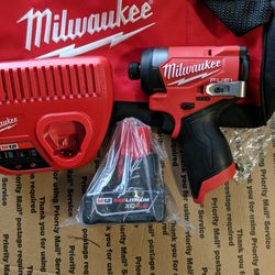 Milwaukee FUEL M12 Impact DRIVER,4.0,Charger. $110.00 