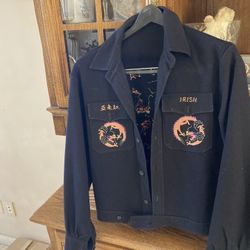Awesome vintage antique USN US Navy tour jacket 1946 China Dragon named
