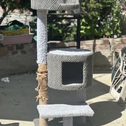 Cat Tree With Scratch Post and Condo