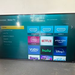 HiSense Roku TV 43” +  Wall Mount