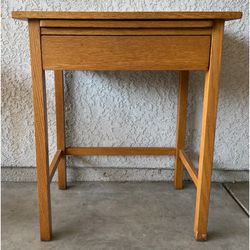 Solid Oak Multi -Use Desk/kitchen cart 