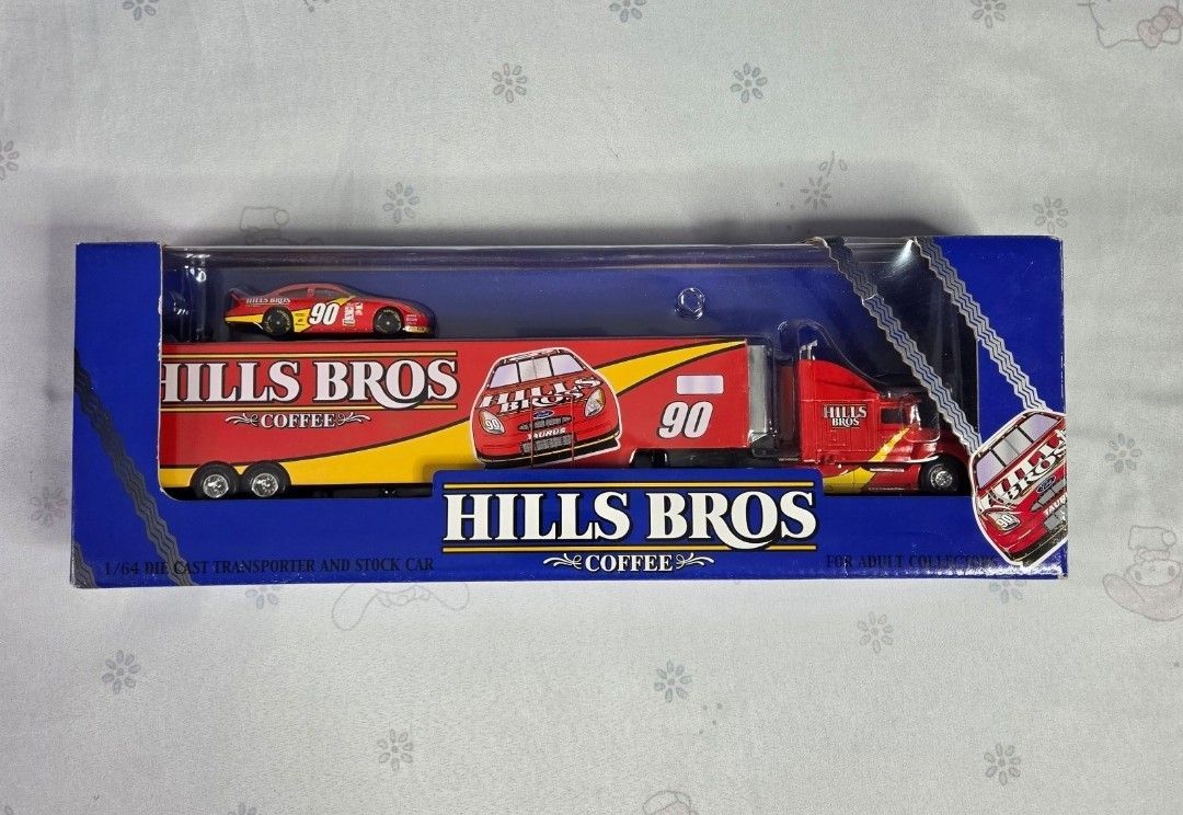 NEW SEALED
Racing Champions 2001 PROMO Hills Bros Semi Truck Hauler 1/64th Die Cast Nascar
