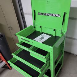 US General Tool cart  Comewith keys  🔑  All drawers work and lock  Rols around good no issues 