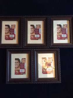 5 picture frames—5 x 7 inches