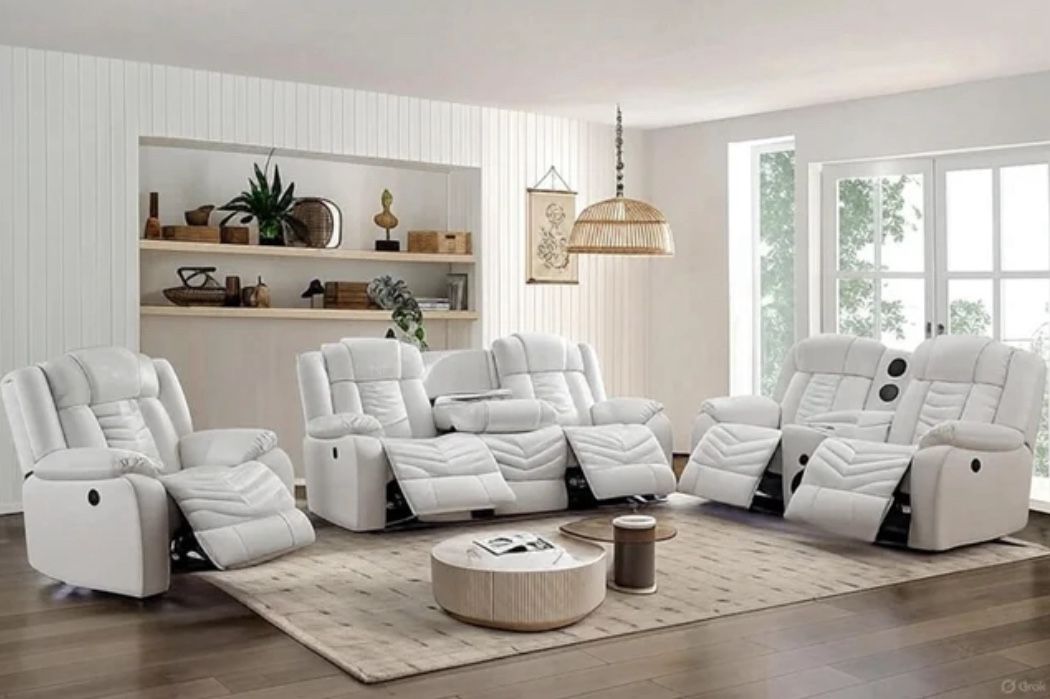 Ace White Or Black 3-PC Reclining Set 🔥NEW ARRIVAL🔥