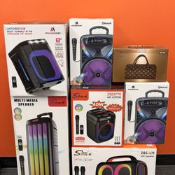 Speakers(Prices And Sizes Vary DM For More Info)