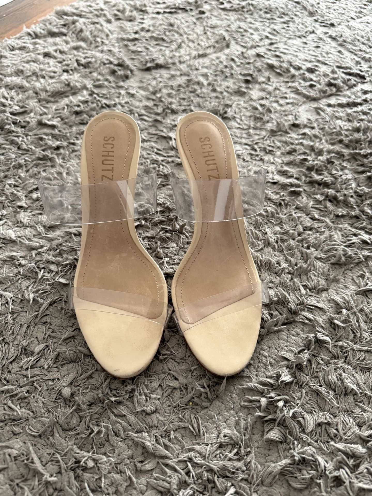 Schutz clear heels. Size 6.5
