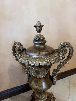 Bronze Resin Urn And A Lid