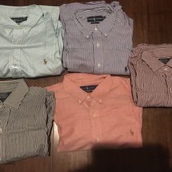 Polo Ralph Lauren's &  Claudio Nucci Button down Long sleeve cotton shirts (6).