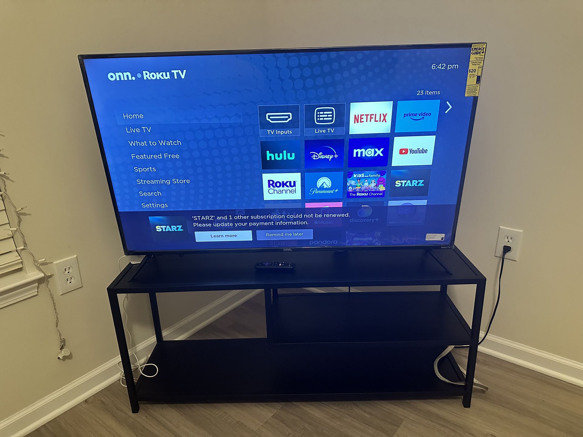 50 Inch Smart Tv With Tv Stand 