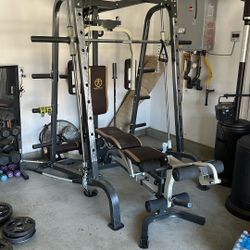 Squack Rack, Bench Press, Weight Plates