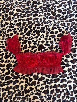 Urban outfitters red corset top❤️