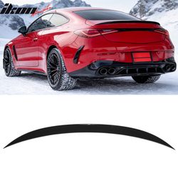 Fits 2024-2027 Benz C236 CLE300 CLE450 CLE53 A Style Gloss Black Trunk Spoiler ABS