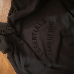 Fear of God Essentials Nylon Fleece Hoodie Jet Black