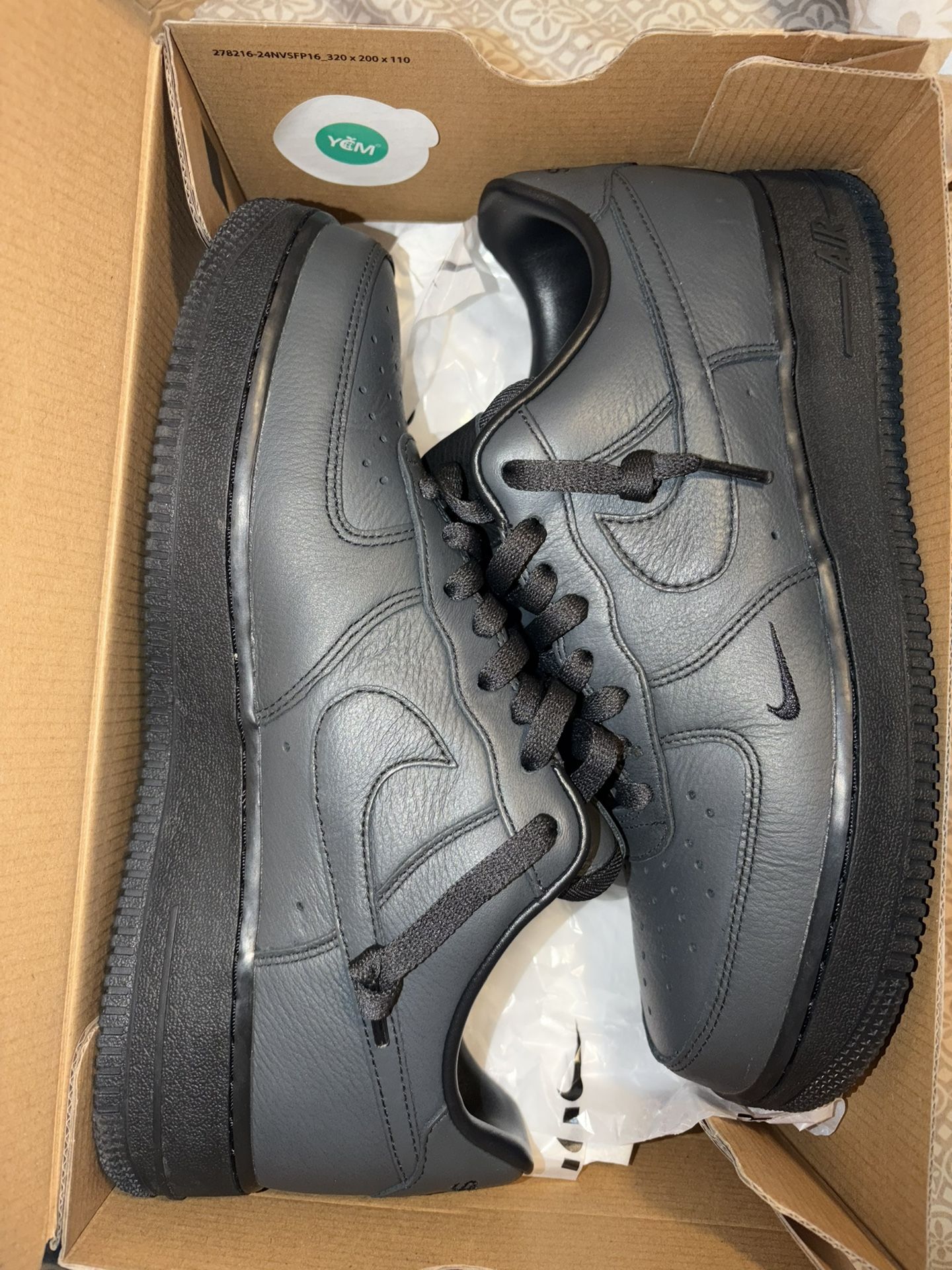 Nike Air Force 1 Low “Dirty Triple Black”