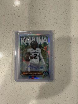 Bowman Chrome U Shedeur Sanders Big Kahuna Auto /150