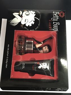 100 % authentic Betty Boop perfume for women. Large size gift set includes 3.4oz body lotion and perfume. Original brand new in the box