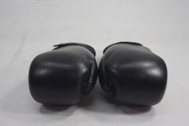 Pair of kickboxing sparring training gloves