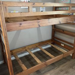 Solid Wood Bunk Bed Twin Over Twin 