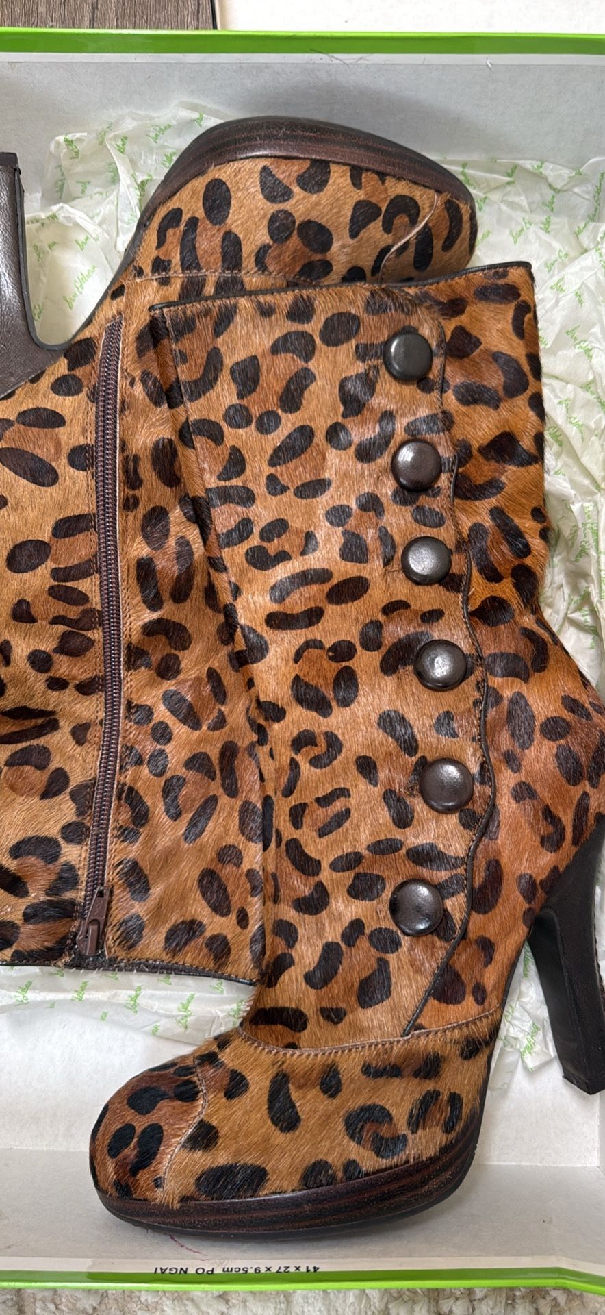 Sam Edelman Leopard Print Patrella Boots Size Women’s 7