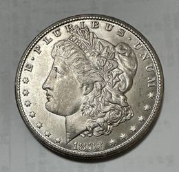 1883 CC Morgan $1 Silver Dollar, Carson City Mint