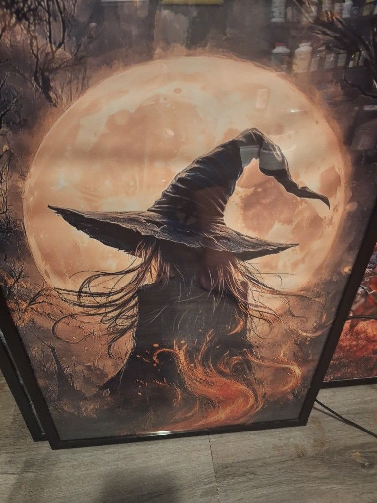 Moon Witch Canvas Art Print