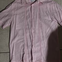 Pink button up