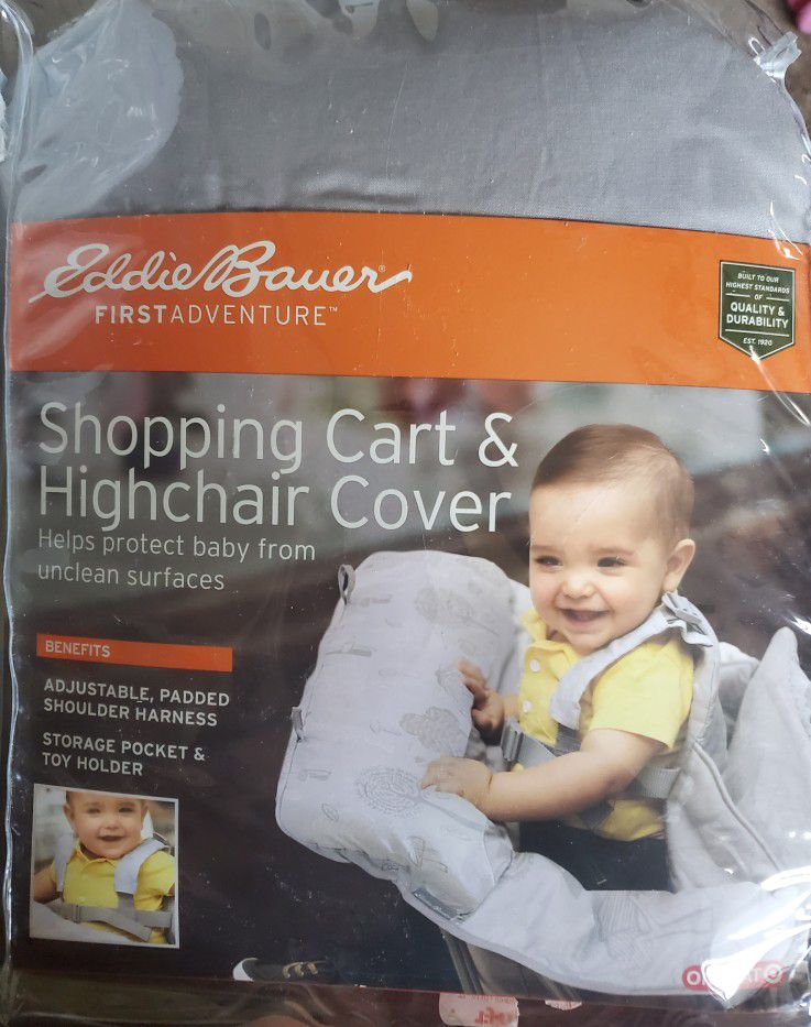 NEW Eddie Bauer Shopping Cart And High Chair Cover