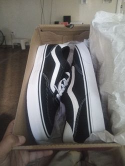 Vans , black and white, size 10