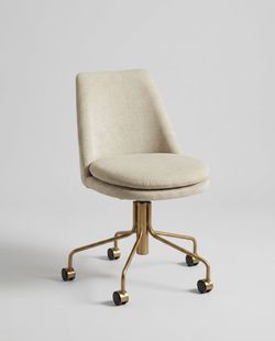 Upholstered Rolling Desk Chair