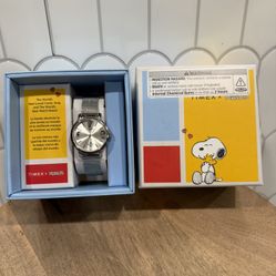 Timex Transcend x Peanuts Snoopy Sally Brown 31mm Silver Ladies Watch TW2W46000