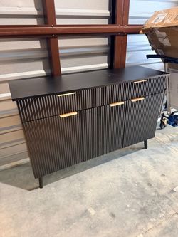 Black TV Stand Cabinet