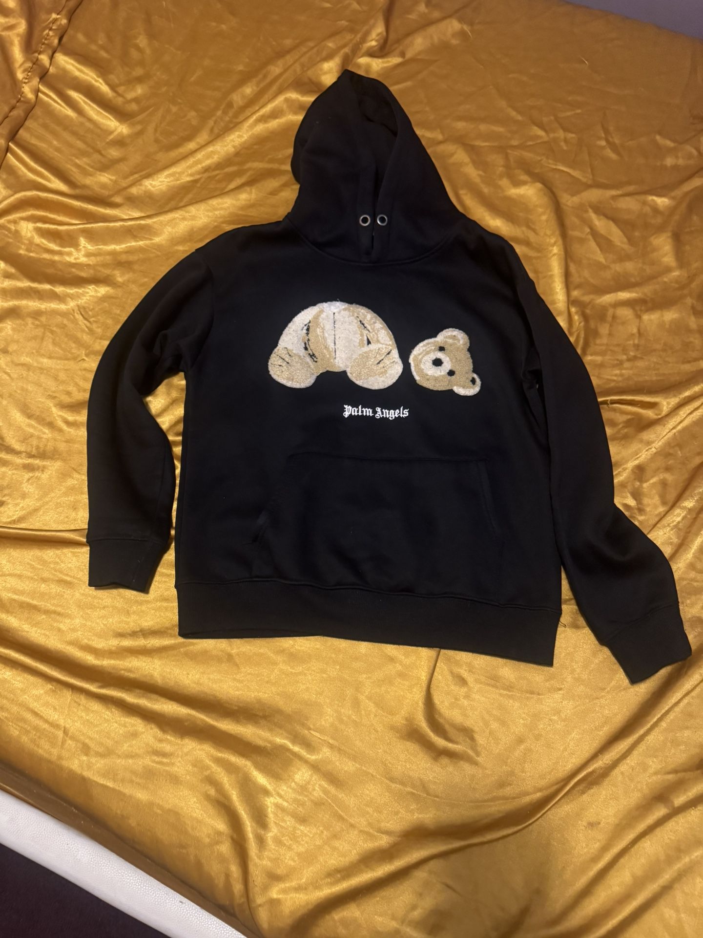 Palm Angels Bear Hoodie 'Black/Brown'