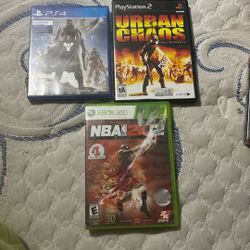 Destiny PS4 urban chaos PlayStation two and NBA 2K Xbox