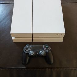 Glacier White PS4 500gb New controller