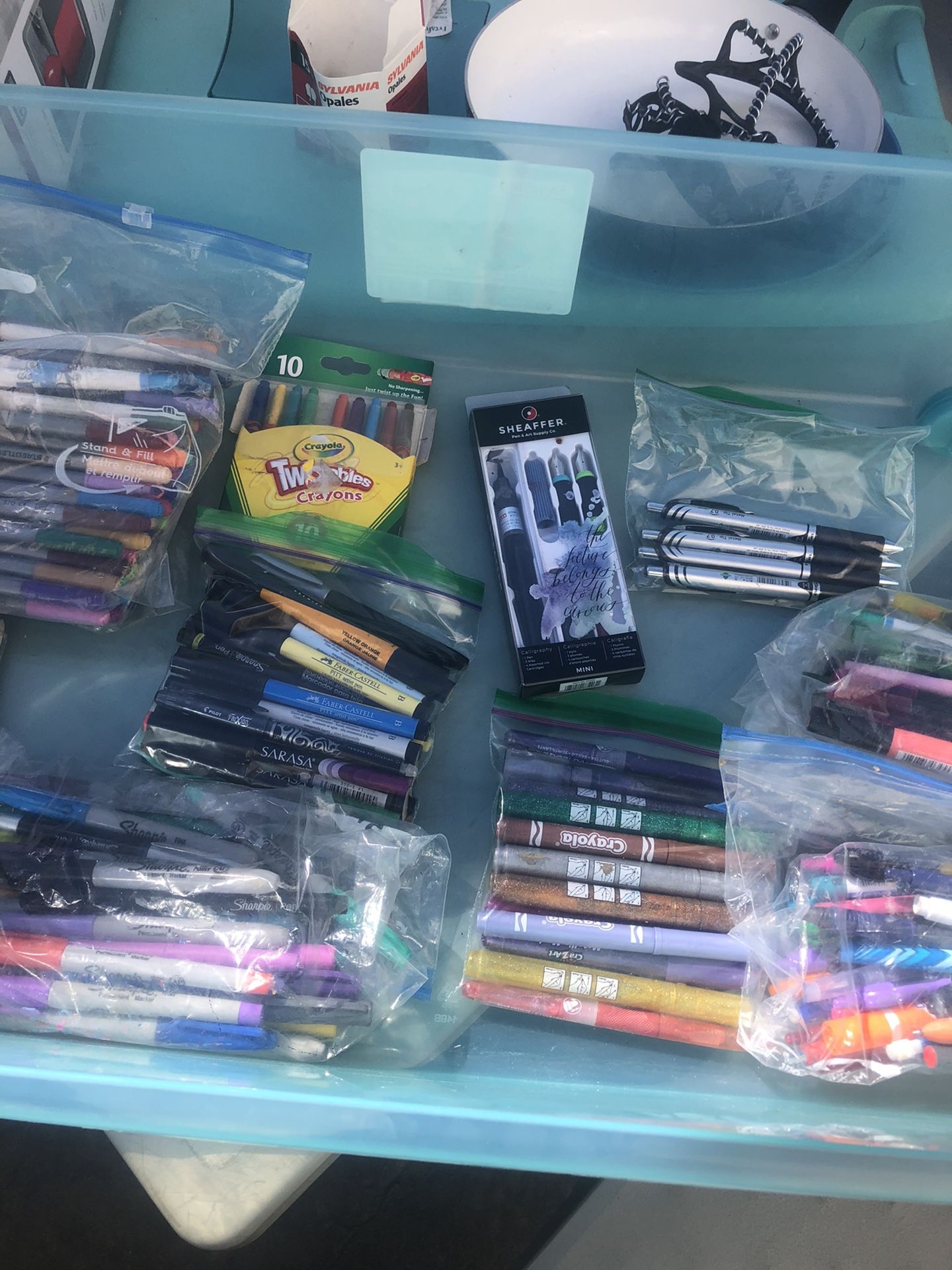 Markers, markers and more markers and some pens ;)