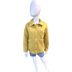Quilted Pattern Lightweight Fall Jacket Sz Small 