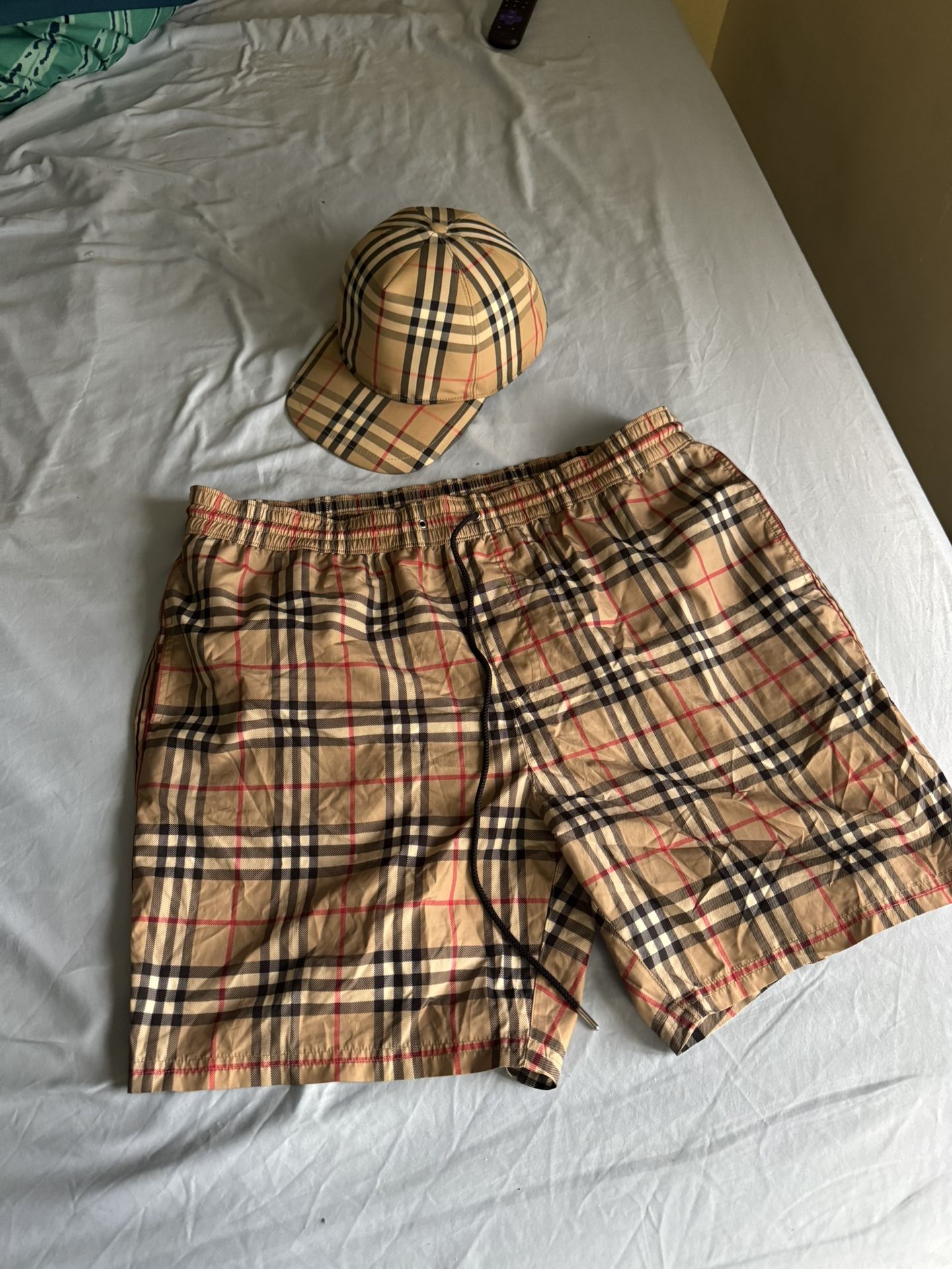 Burberry Shorts With Matching Hat