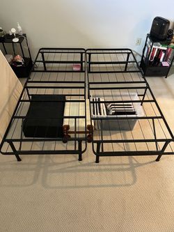 Folding Metal Platform Bed Frame