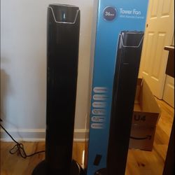 Tower Fan, Oscillating Quiet Cooling Fan Tower with LED Display, Timer and Remote, Built-in 3 Modes and Speed Settings, Portable Stand Floor Fans Safe