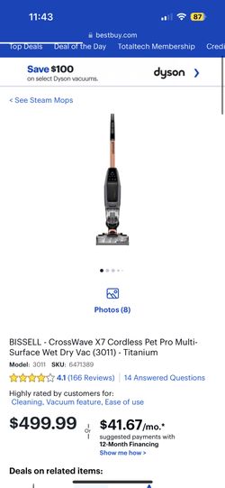 CrossWave X7 Cordless Pet Pro