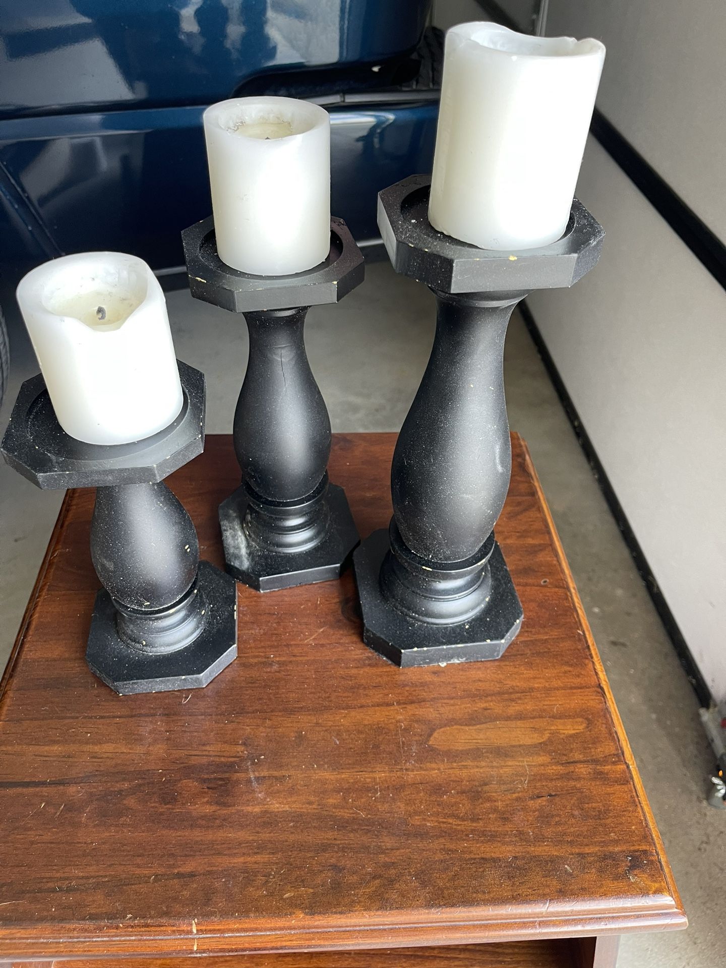 Wooden Candle Holders